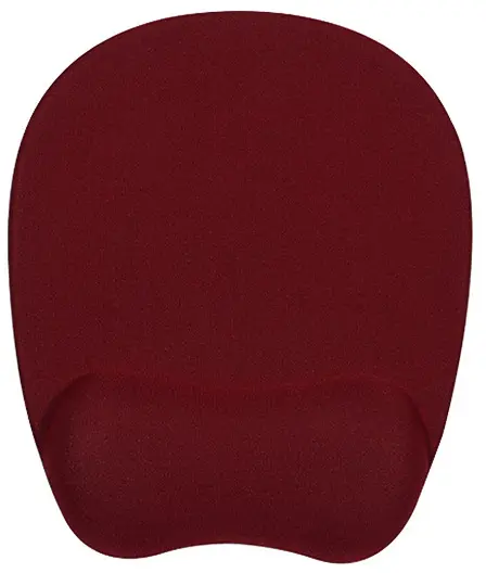 Podložka pod myš, ergonomická, paměťová pěna, vínově červená, Powerton