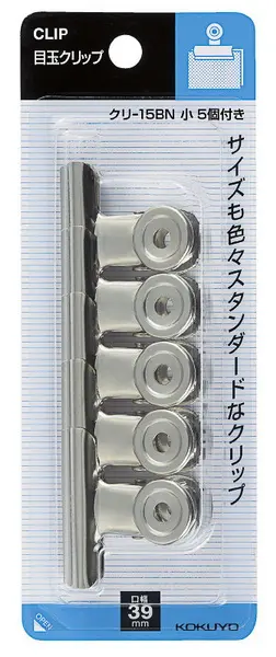 Klipy kovové KOKUYO 15BN 39 mm 5ks