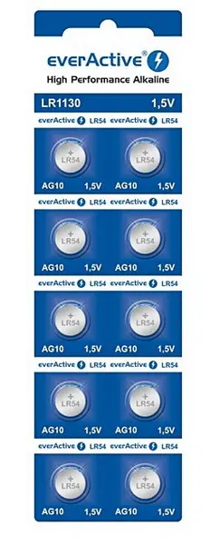 Baterie knoflíková AG10/LR1130 1,5 V