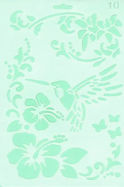 Šablona Silhouette 02 Hummingbird