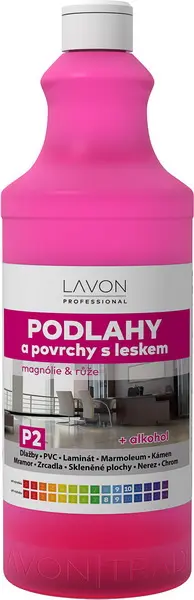 Čistič LAVON podlahy a povrchy s leskem magnólie & růže P2, 1 l