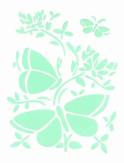 Šablona Silhouette 07 Three butterflies