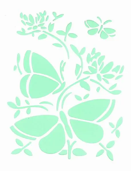 Šablona Silhouette 07 Three butterflies