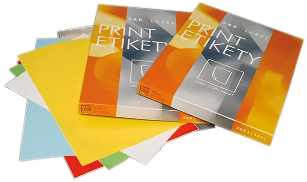 Etikety samolepicí 70 x 36 mm žluté 100 archů Print