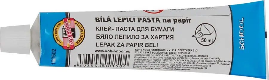 Pasta lepicí 50 ml bílá v tubě