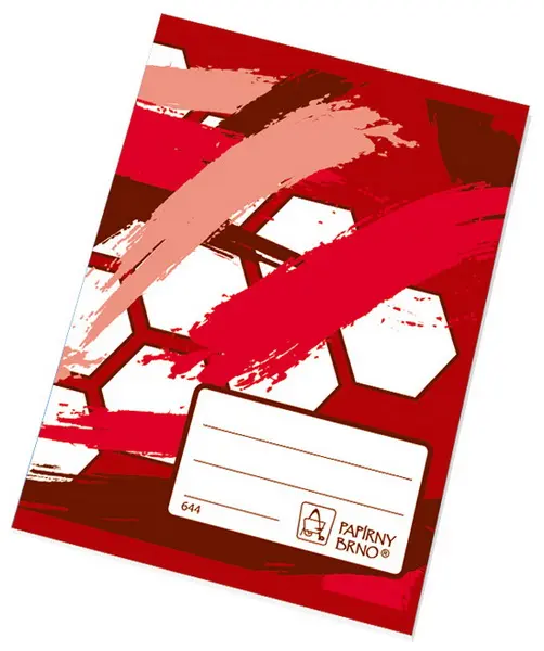 Sešit 644 bezdřevý, formát A6, 40 listů, linkovaný - 8 mm