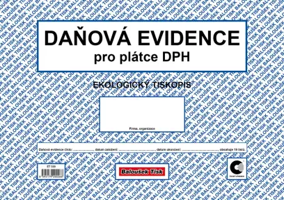 Evidence daňová A4 plátce DPH oboustranný