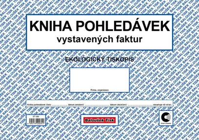 Kniha pohledávek A4 vystavených faktur
