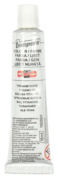 Barvy temperové běloba titanová