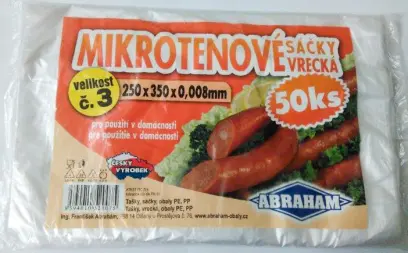 Sáček mikrotenový 250x350 mm 8 mic. 50 ks