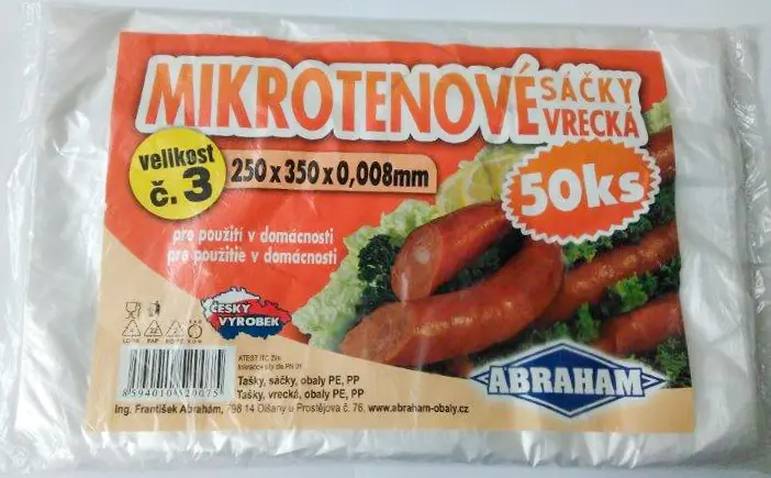 Sáček mikrotenový 250x350 mm 8 mic. 50 ks
