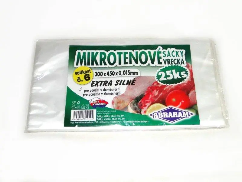 Sáček mikrotenový 300x450 mm 15 mic. 25 ks