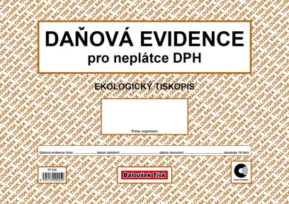 Evidence daňová A4 neplátce DPH oboustranný