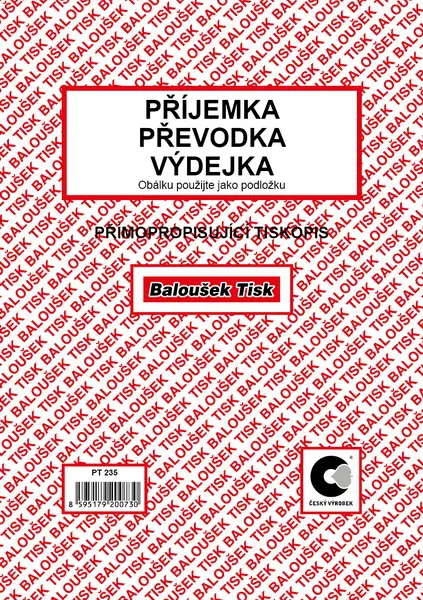 Příjemka převodka výdejka A5 SP