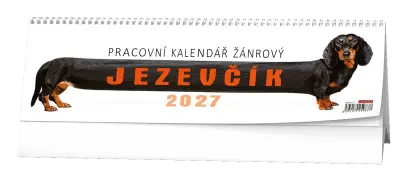 Kalendář stolní pracovní ŽÁNROVÝ - Jezevčík