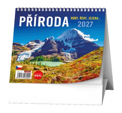 Kalendář stolní IDEÁL - Příroda, hory, řeky, jezera…