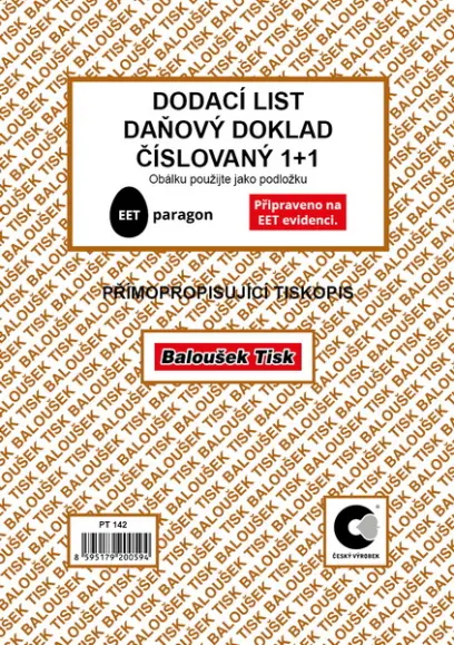 Dodací listy A5 SP číslovaný