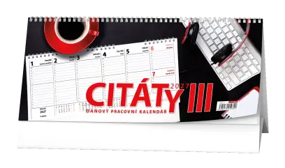 Kalendář stolní pracovní CITÁTY III