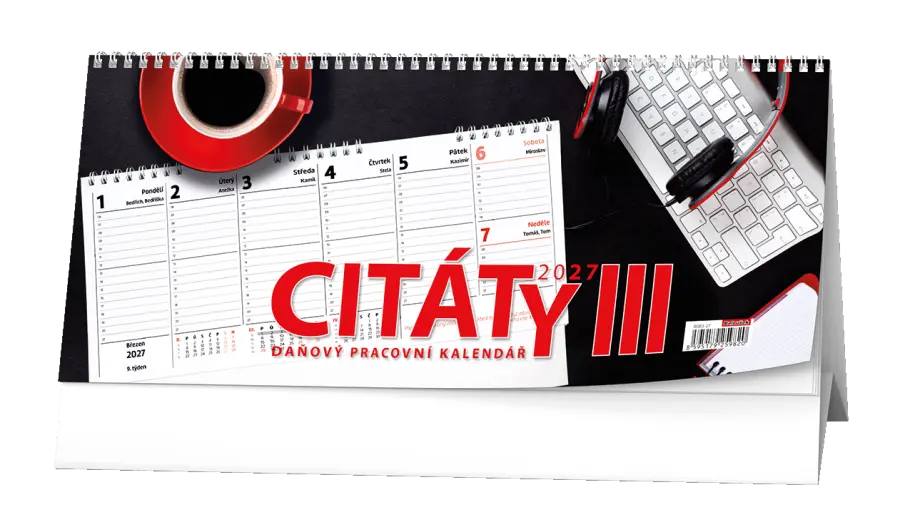 Kalendář stolní pracovní CITÁTY III