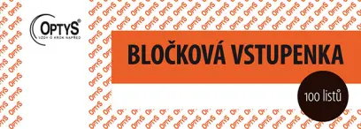 Vstupenka bločková 1-100