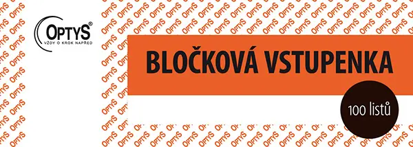 Vstupenka bločková 1-100
