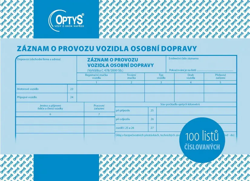 Stázka A5 číslovaná pro osobní vozidla