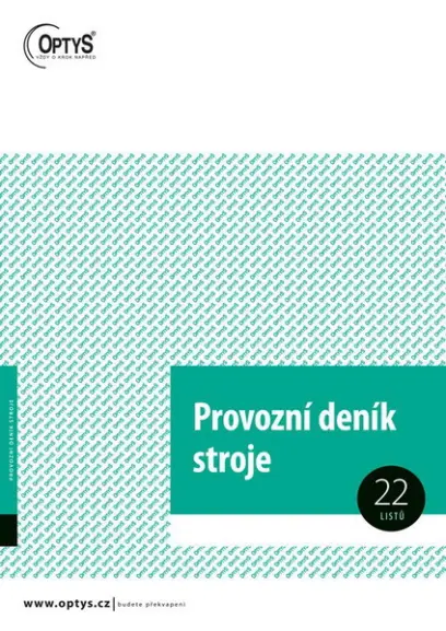 Deník provozu stroje A4