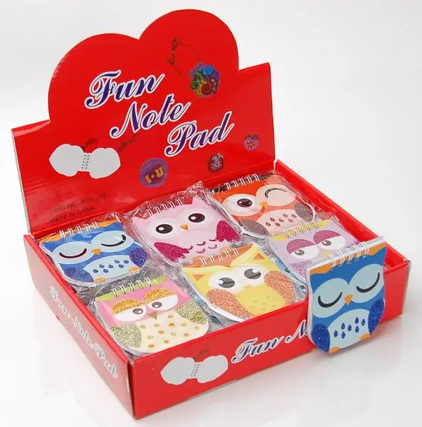 Blok spirálový Wire 01 sova mix