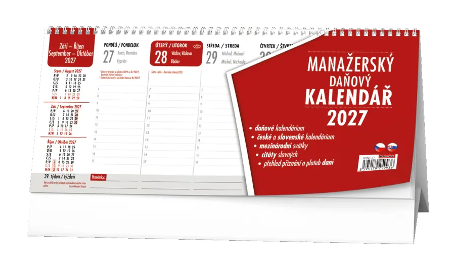 Kalendář stolní manažerský (daně)