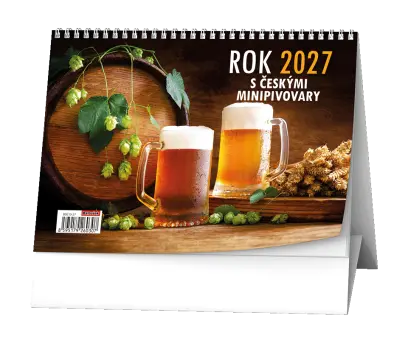 Kalendář stolní Rok 2027 s českými minipivovary