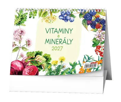 Kalendář stolní Vitaminy a minerály Renaty Raduševy Herber