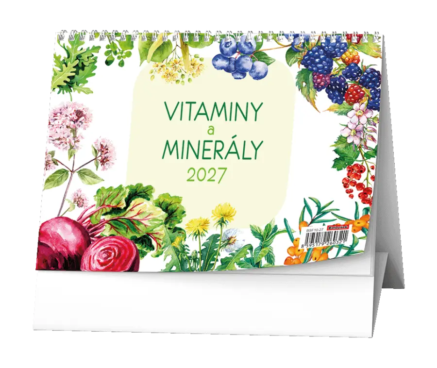 Kalendář stolní Vitaminy a minerály Renaty Raduševy Herber