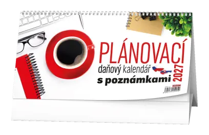 Kalendář stolní Plánovací daňový kalendář s poznámkami