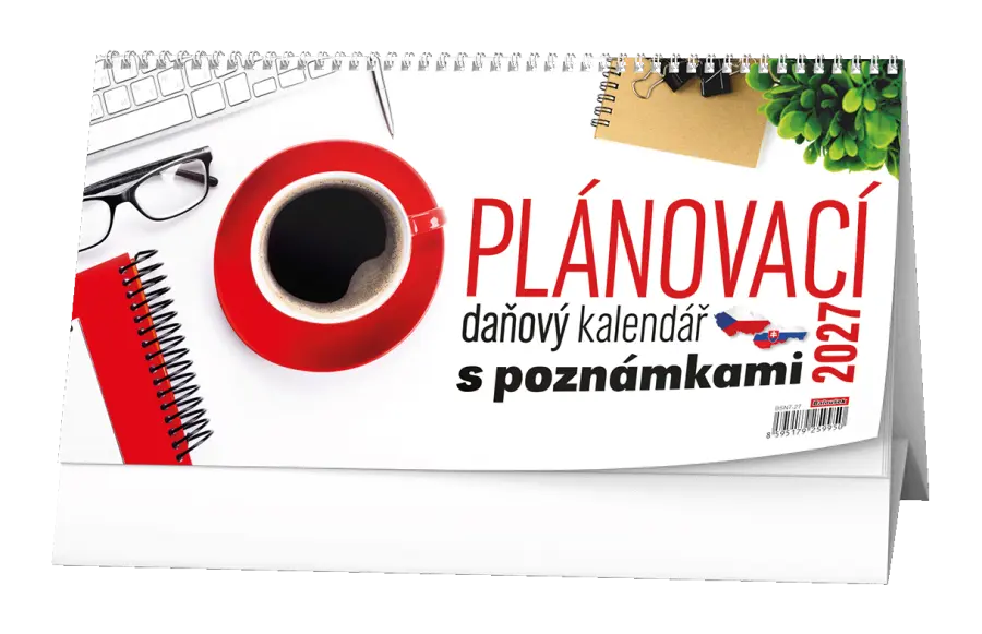 Kalendář stolní Plánovací daňový kalendář s poznámkami