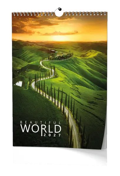 Kalendář nástěnný Beautiful world - A3