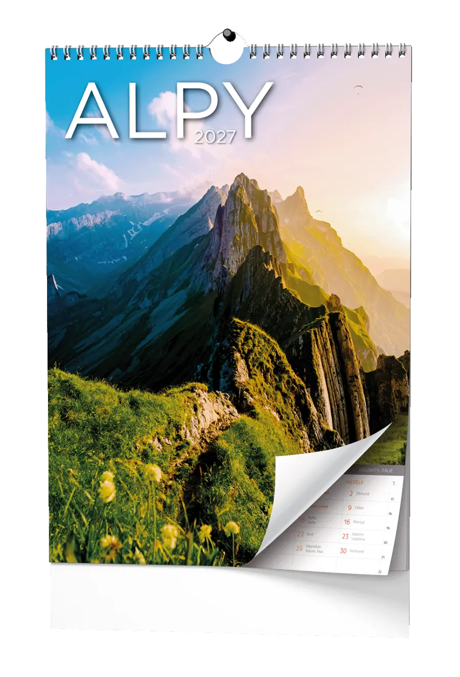 Kalendář nástěnný Alpy - A3