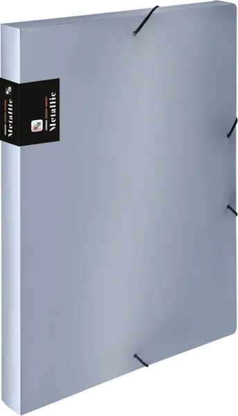 Krabice 3 klopá Metallic stříbrná