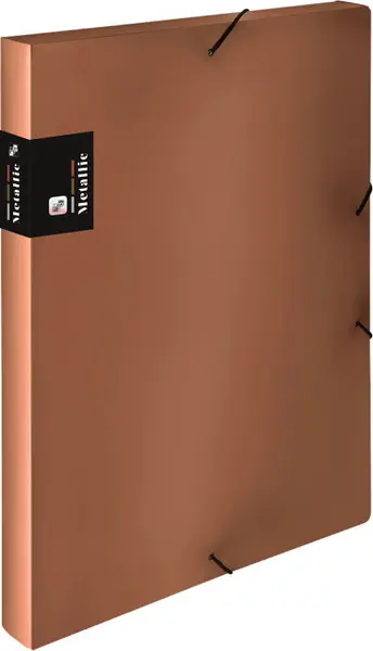 Krabice 3 klopá Metallic měděná
