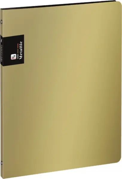 Pořadač 4 kroužkový 20 mm PP Metallic zlatý