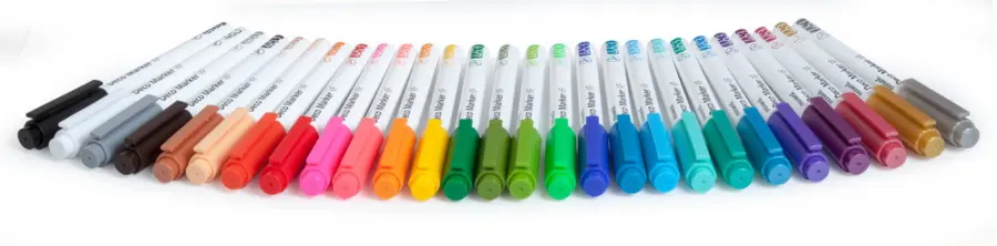 Popisovač nestíratelný Monami Deco 2 mm žlutý