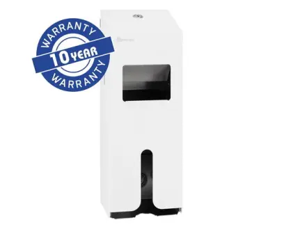 Zásobník na hygienické vložky a tampony Merida STELLA nerez mat bílý