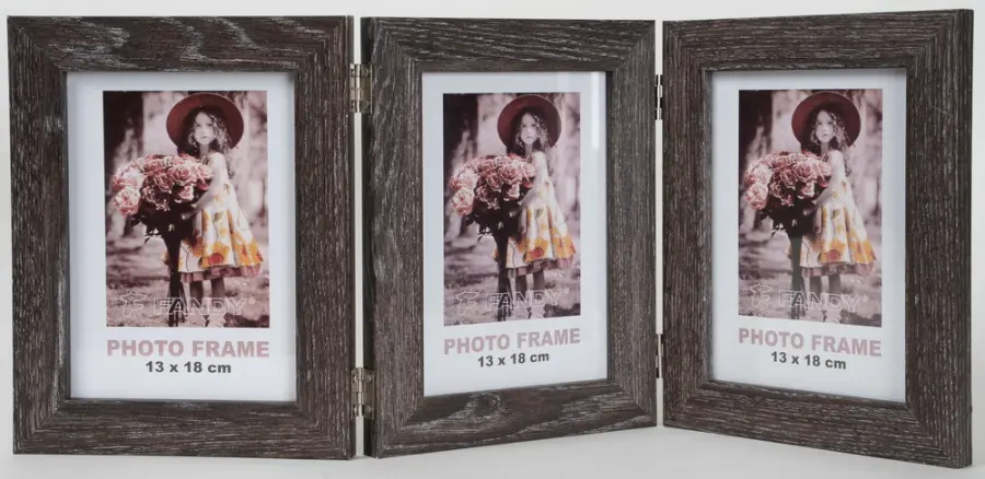 Fotorámeček Narvik 13x18/3 2 šedohnědý