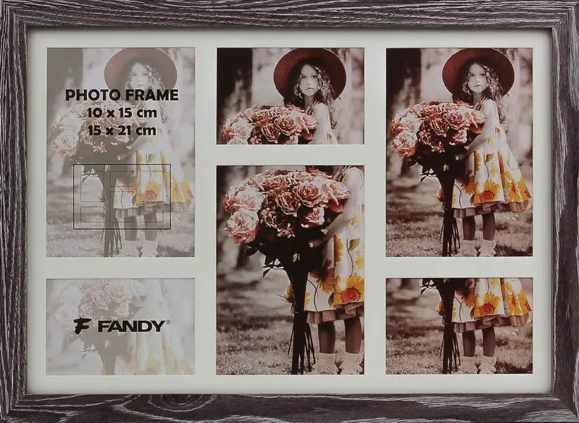 Fotorámeček Narvik gallery 05 2 šedohnědý