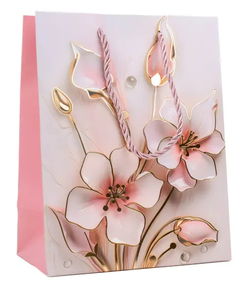 Taška papírová M LUX mix č.61 180x230x100 mm