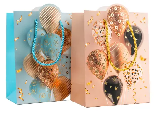 Taška papírová M LUX mix č.67 180x230x100 mm