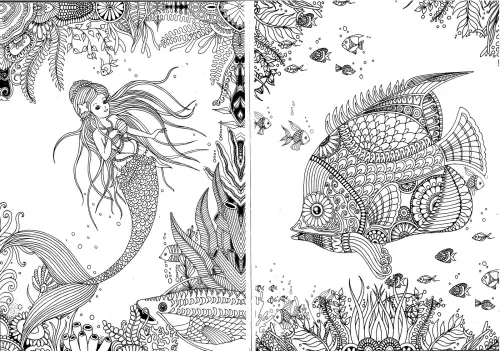 Omalovánka antistresová Život v oceánu 210x290mm MFP