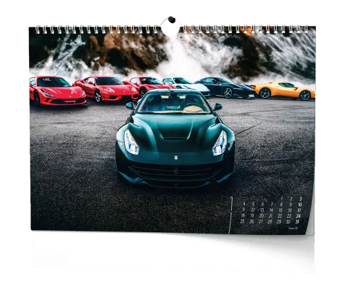 Kalendář nástěnný Dream Cars - A3