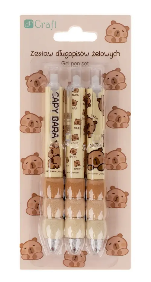Pero gelové Capybara DPCA-006 3 ks DP