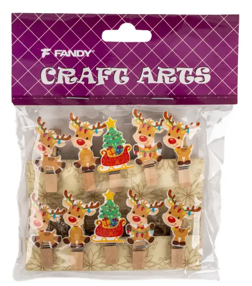 Kolíčky dekorační Winter 01 sob