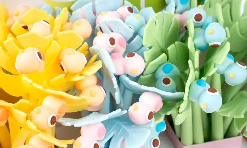 Pero gelové Silky 09 Birds in Leaves mix